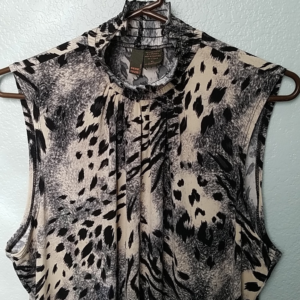Sere Nade New York Animal Print Top
